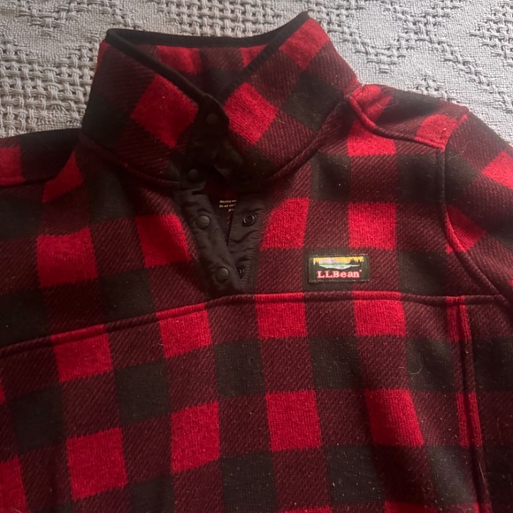 L.L. Bean Sweaters - L.L. Bean  womens better sweater fleece Plaid Sweater size large plaid